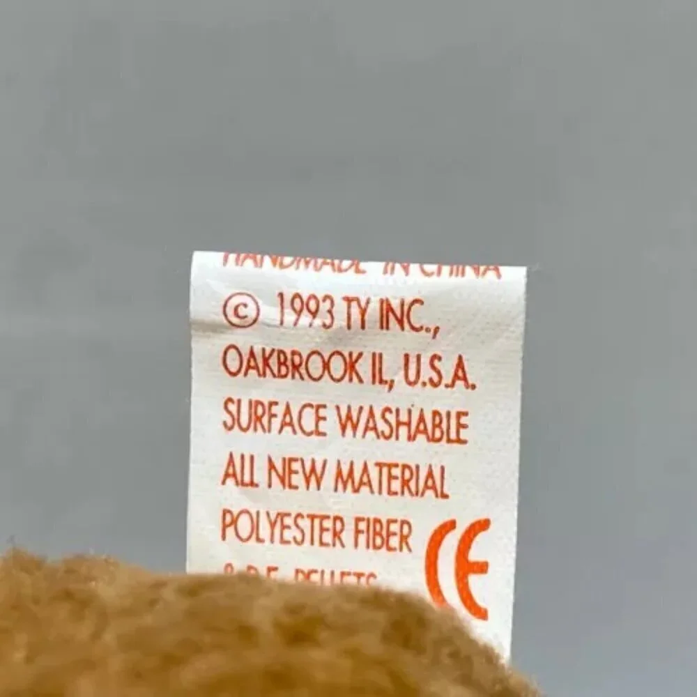 Ty Beanie Babies Curly The Bear Plush Toy - 4052‎